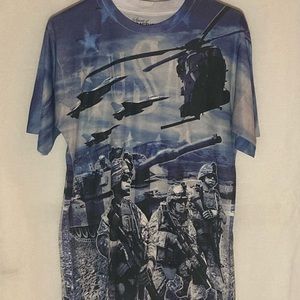 USMC Blue Graphic T